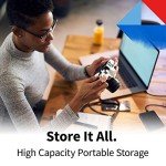 Toshiba Canvio Advance 2TB Portable External Hard Drive USB 3.0, Red - HDTCA20XR3AA