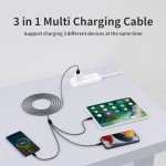 3-in-1 Nylon Braided Charging Cable Duo