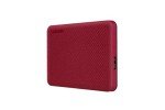 Toshiba Canvio Advance 2TB Portable External Hard Drive USB 3.0, Red - HDTCA20XR3AA