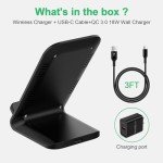 Fast Wireless Charger Station for Samsung & iPhone