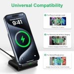 Fast Wireless Charger Station for Samsung & iPhone