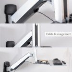 VIVO Ergonomic Sit-Stand Wall Mount Workstation