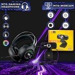 TechMagnet Gaming Desktop PC, Intel i5 4th Gen, Zeus Pro 4, GT 1030 2GB DDR5, 8GB RAM ARGB, 256GB SSD + 1TB HDD, MTG 24 Inch 144hz Curved Gaming Monitor, RGB Kit, Win 10 Pro (Renewed)
