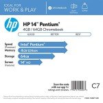 HP 14-inch Chromebook with Intel Celeron Processor