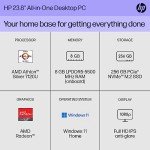 HP 23.8" All-in-One Desktop PC with FHD Display