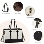 LOVEVOOK 15.6" Canvas Laptop Tote Bag