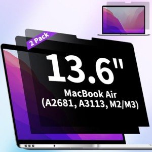 ANTOGOO 2-Pack MacBook Air 13.6" Privacy Screens