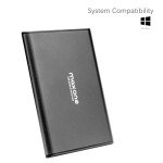 Maxone 500GB Ultra Slim Portable External Hard Drive HDD USB 3.0 for PC, Mac, Laptop, PS4, Xbox one - Charcoal Grey