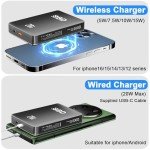 BBD Magnetic 12000mAh Wireless Power Bank for iPhone