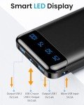 10000mAh Slim USB-C Portable Charger Power Bank