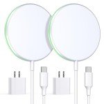 2 Pack 15W Magnetic Wireless Charger for iPhone