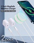 2 Pack 15W Magnetic Wireless Charger for iPhone