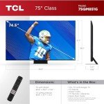 TCL 75" QLED 4K Smart TV with Google TV