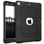 Rantice iPad 9th Generation Case, iPad 8th Generation Case, iPad 7th Generation Case, Hybrid Shockproof Rugged Drop Protective Case with Kickstand for iPad 10.2'' (Black)
