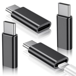 Temdan 4-Pack Lightning to USB-C Adapters