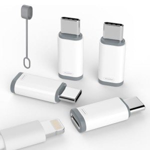 4-Pack Lightning to USB C Adapters