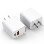 20W Dual Port USB-C Charger Block 2-Pack
