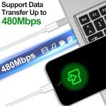 4 Pack Lightning to USB-C Adapters for Fast Charging