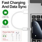4 Pack Lightning to USB-C Adapters for Fast Charging