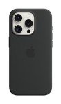Apple iPhone 15 Pro Black Silicone Case with MagSafe