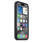 Apple iPhone 15 Pro Black Silicone Case with MagSafe