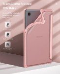 MoKo Case Fits Samsung Galaxy Tab A7 Lite 8.7" 2021 (SM-T225/T220/T227), Slim Lightweight Smart Case Trifold Stand Case with Soft TPU Translucent Frosted Back Shell for Galaxy Tab A7 Lite, Rose Gold