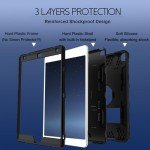 Rantice iPad 9th Generation Case, iPad 8th Generation Case, iPad 7th Generation Case, Hybrid Shockproof Rugged Drop Protective Case with Kickstand for iPad 10.2'' (Black)