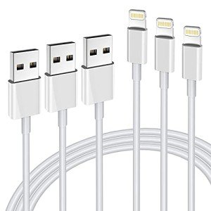 Apple MFi Certified 3-Pack Lightning Charging Cables