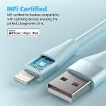 10 FT MFi Certified Lightning Cable Charger 3-Pack