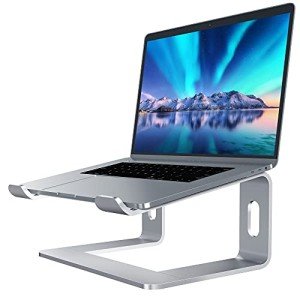 SOUNDANCE Aluminum Ergonomic Laptop Stand, Silver