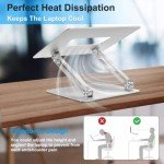 VELIT CARTA Ergonomic Adjustable Laptop Stand, Silver