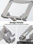 SOUNDANCE Ergonomic Rotating Laptop Stand, Silver Grey