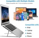 Adjustable Aluminum Laptop Stand for 10-15.6” Devices