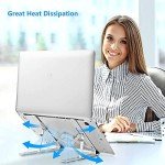 Adjustable Aluminum Laptop Stand for 10-15.6” Devices