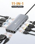 11-in-1 USB C Dual HDMI Docking Station