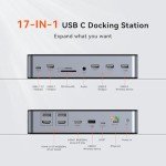 TobenONE 3-Monitor USB-C Docking Station 4K