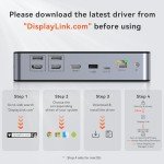 TobenONE 3-Monitor USB-C Docking Station 4K