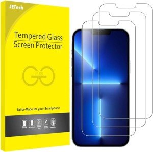 JETech Tempered Glass Screen Protector for iPhone 13 Pro