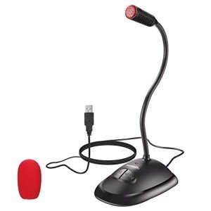USB Cardioid Condenser Microphone for PC and Laptop