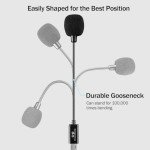 Mini USB Microphone with Gooseneck for PC/Mac