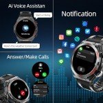 Bvlrksc Military Smart Watch with Fitness Tracker
