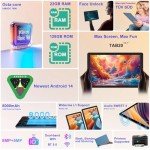 2024 Android 14 Tablet with Keyboard and Mouse
