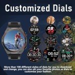 Bvlrksc Military Smart Watch with Fitness Tracker