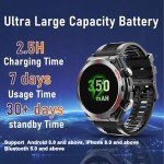 Bvlrksc Military Smart Watch with Fitness Tracker