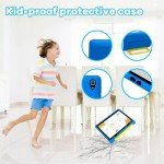 Jeazans 10" Kids Android Tablet with Case
