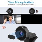 EMEET C955 1080P Webcam with Microphone and Cover