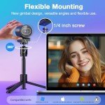 EMEET S600 4K Streaming Webcam with Tripod