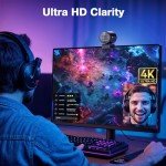 EMEET S600 4K Streaming Webcam with Tripod
