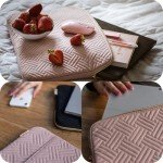 BAGSMART Pink Laptop Sleeve for MacBook 13-14