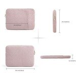 BAGSMART Pink Laptop Sleeve for MacBook 13-14